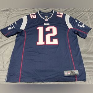 Nike On Field Tom Brady #12 New England Patriots Jersey 472802-419 XXL FLAWLESS